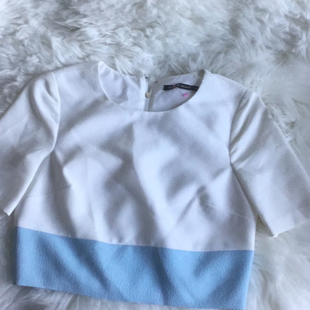 Black Halo crop top NWOT - Picture 1 of 6